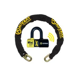 c2axtr100auv-motorcycle-chain-lock-auvray-d-13-5-l-100-sra-new-yellow-black-one-size