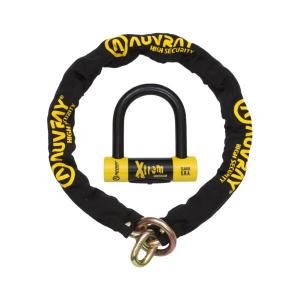 cxtrm100lauv-motorcycle-chain-lock-auvray-lasso-d-13-5-l-100-sra-new-black-yellow-one-size