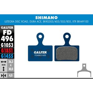 fd496p1455-brake-pad-galfer-fd496-shim-ultegra-blue-one-size