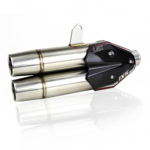 1111384-motorcycle-silencer-ixil-dual-hyperlow-l5x-kymco-ak-550-xk0350xs-silver-black-one-size