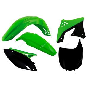 rkitkxfoem509-plastic-fairing-kit-for-motorcycle-racetech-kawasaki-x5-green-black-one-size