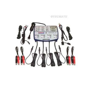 tm484-motorcycle-battery-charger-tecmate-optimate-lithium-lfp-quad-banks-blue-one-size