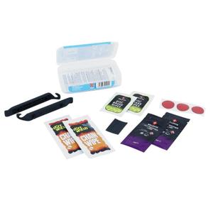 182821-maintenance-kit-with-patches-and-tire-removers-2-x-5ml-teflon-lubricants-2-x-chain-cleaning-wipes-and-2-x-disc-cleaning-wipes-weldtite-white-one-size