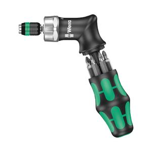 180485-pistol-screwdriver-with-ratchet-sold-with-6-bits-4-hexagon-2-torx-wera-black-green-17-mm